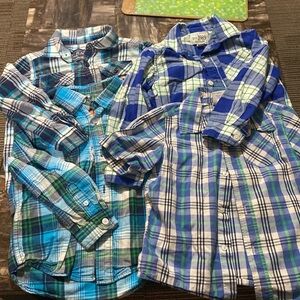 Lot of boys 4T button up dress shirts